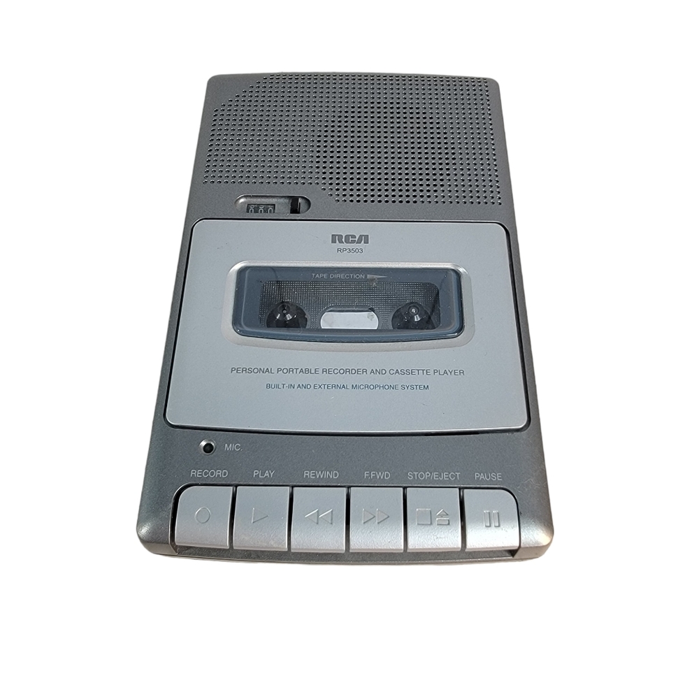 RCA RP3503 "Shoebox" Cassette Voice Recorder Personal Portable Player